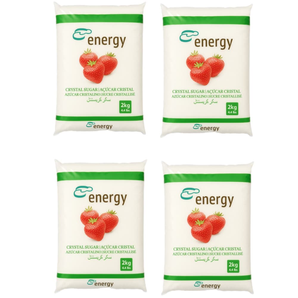 Azúcar blanca Energy (4 x 2 kg / 4.4 lb) - Imagen 1