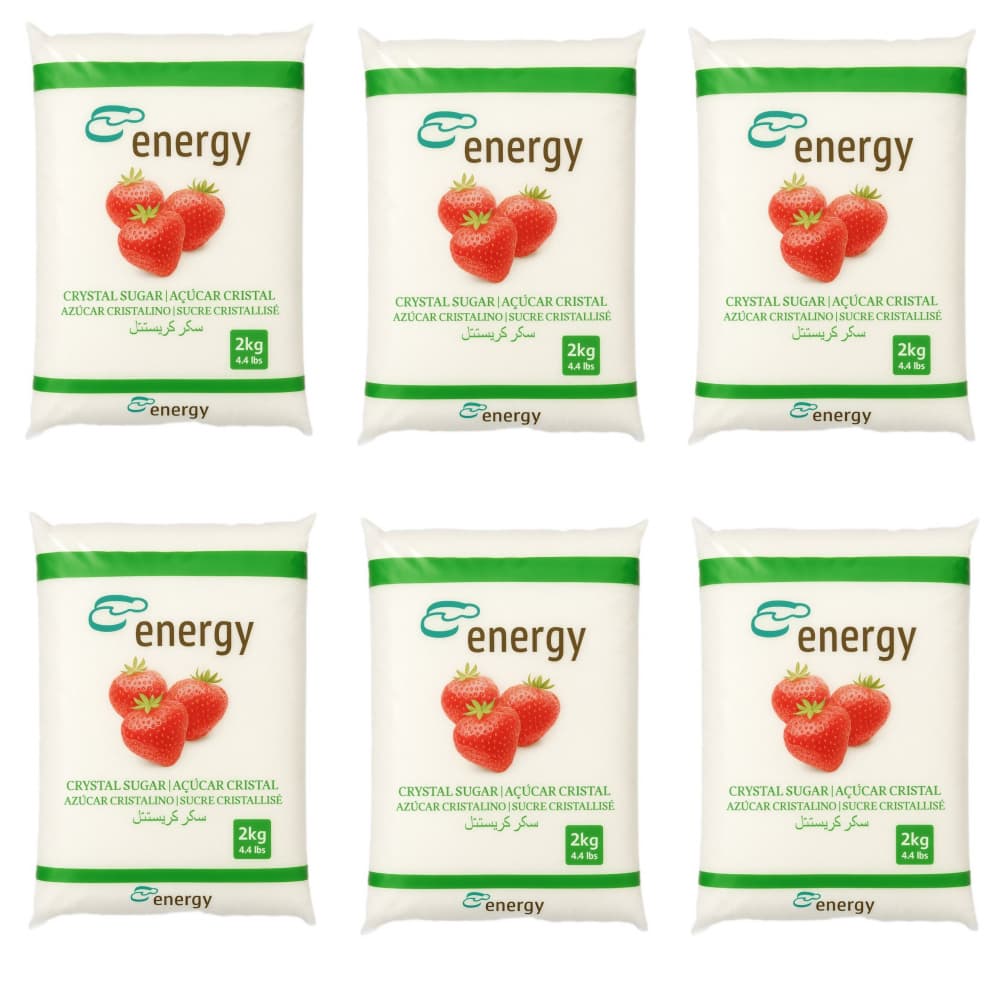 Azúcar blanca Energy (6 x 2 kg / 4.4 lb) - Imagen 1