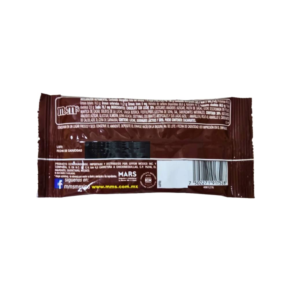 Chocolate con leche confitados M&M's (37.8 g / 1.3 oz) - Miniatura 3