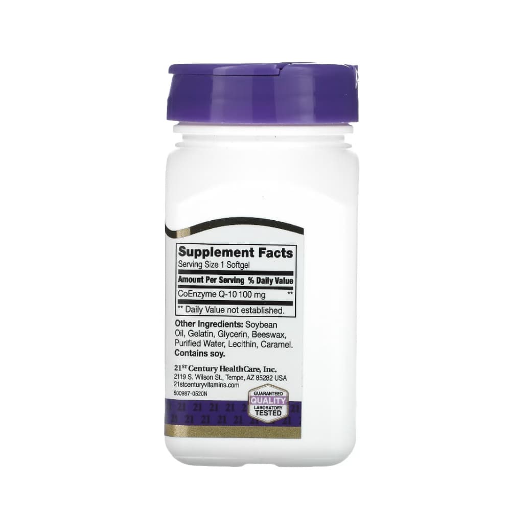 Coenzima Q-10 100 mg 21st Century (90 cápsulas blandas) - Miniatura 2