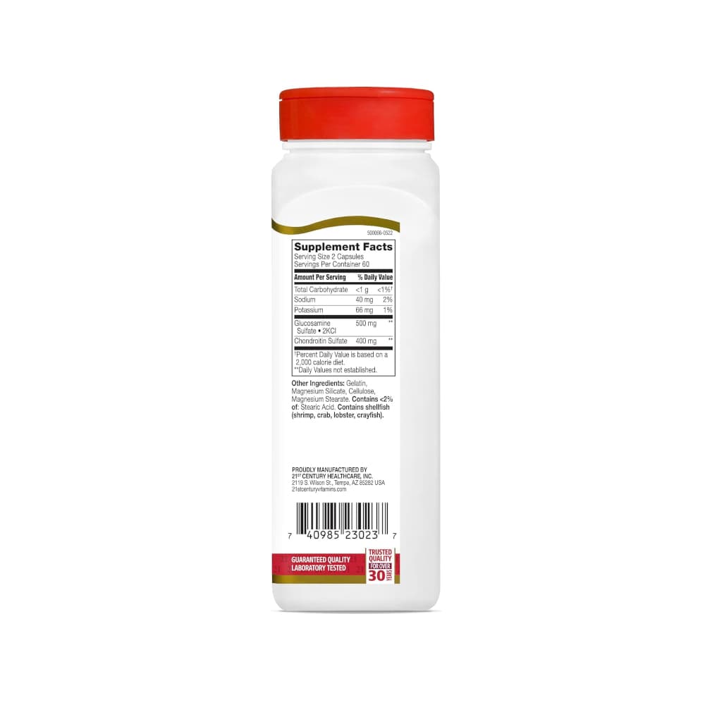 Glucosamina 250 mg + Condroitina 200 mg Century (120 cápsulas) - Miniatura 2