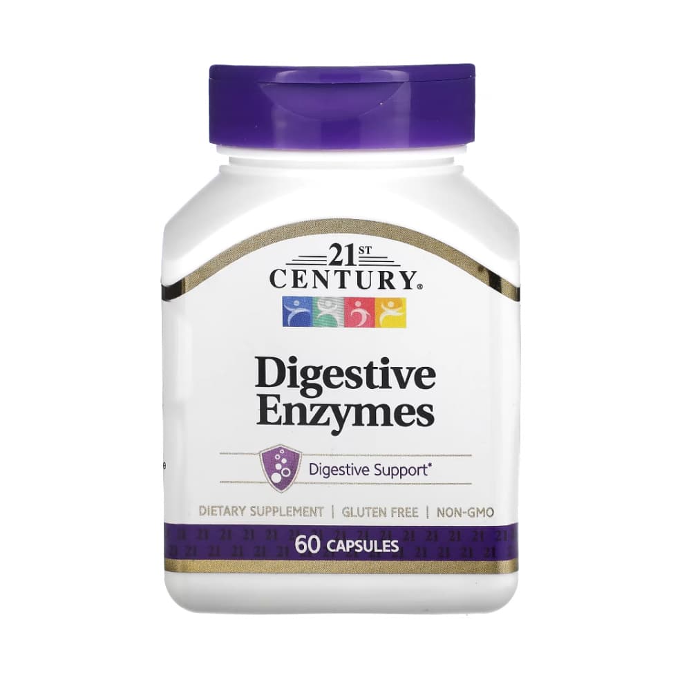Enzimas digestivas 21st Century (60 cápsulas) - Imagen 1