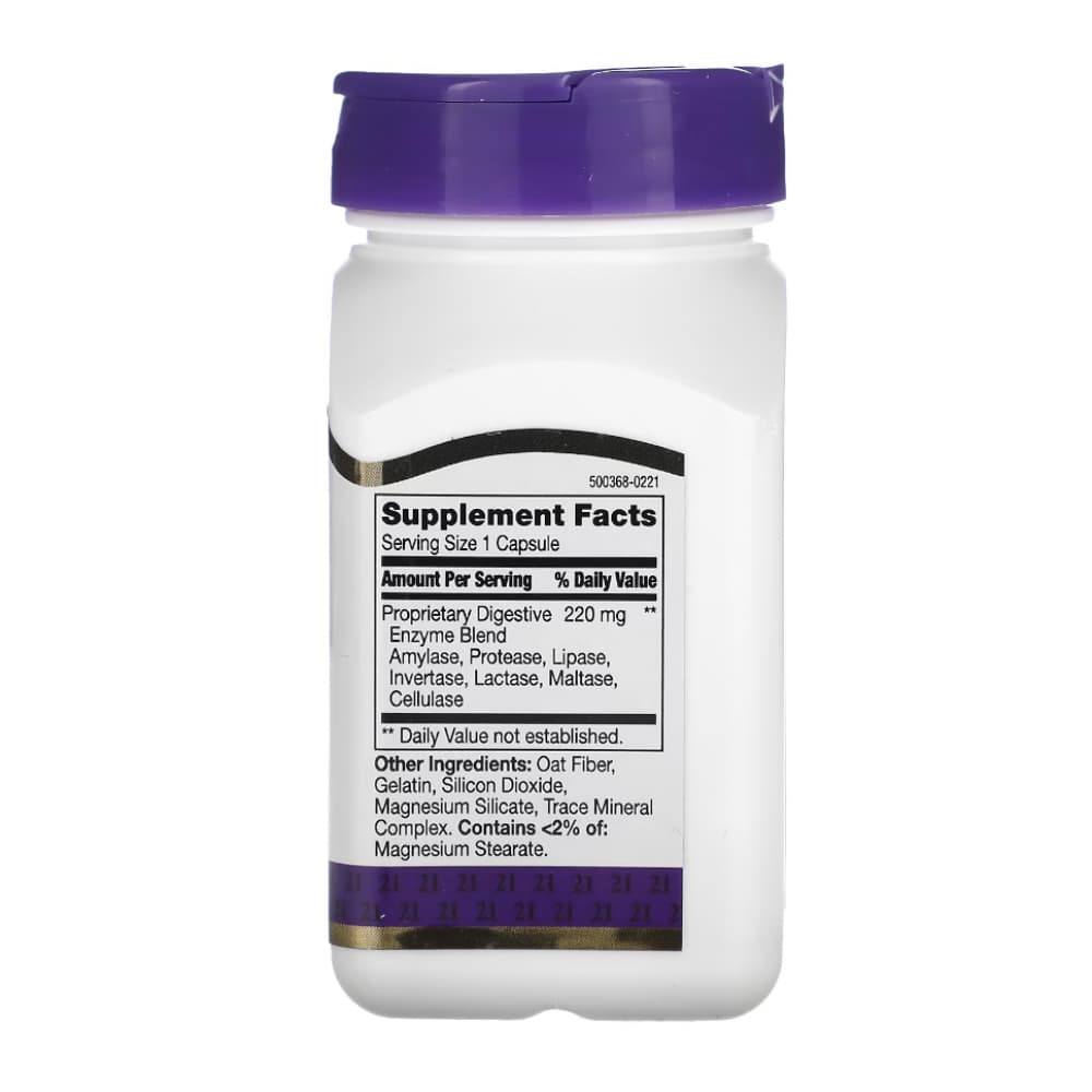 Enzimas digestivas 21st Century (60 cápsulas) - Miniatura 2