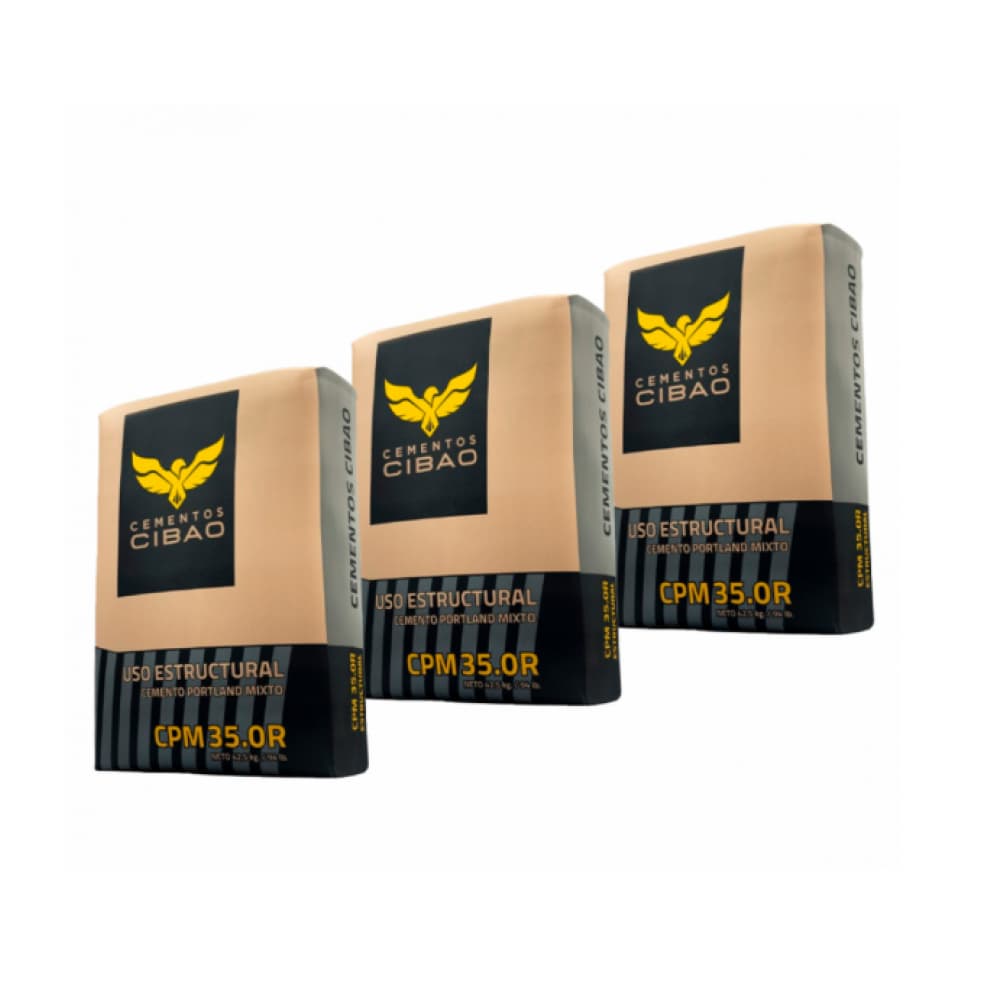 Cemento gris Cibao P350 (3 x 42.5 kg / 94 lb) - Imagen 1