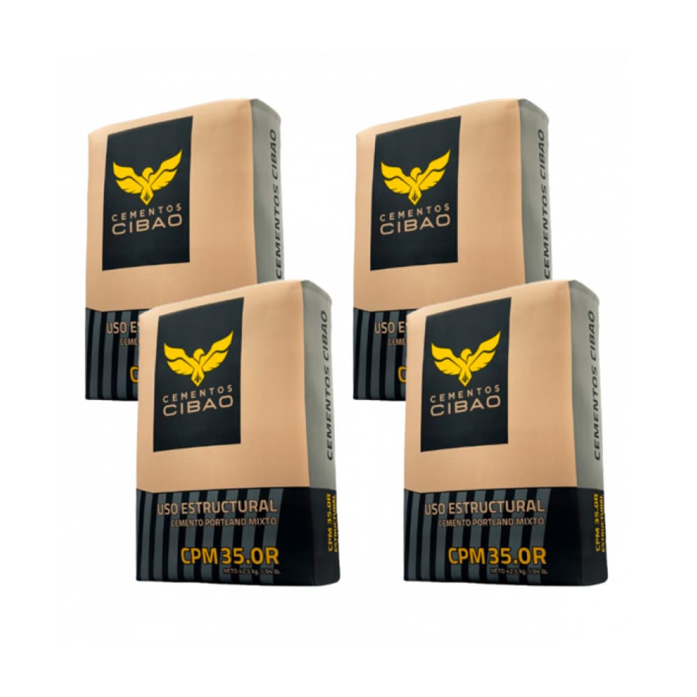 Cemento gris Cibao P350 (4 x 42.5 kg / 94 lb) - Imagen 1