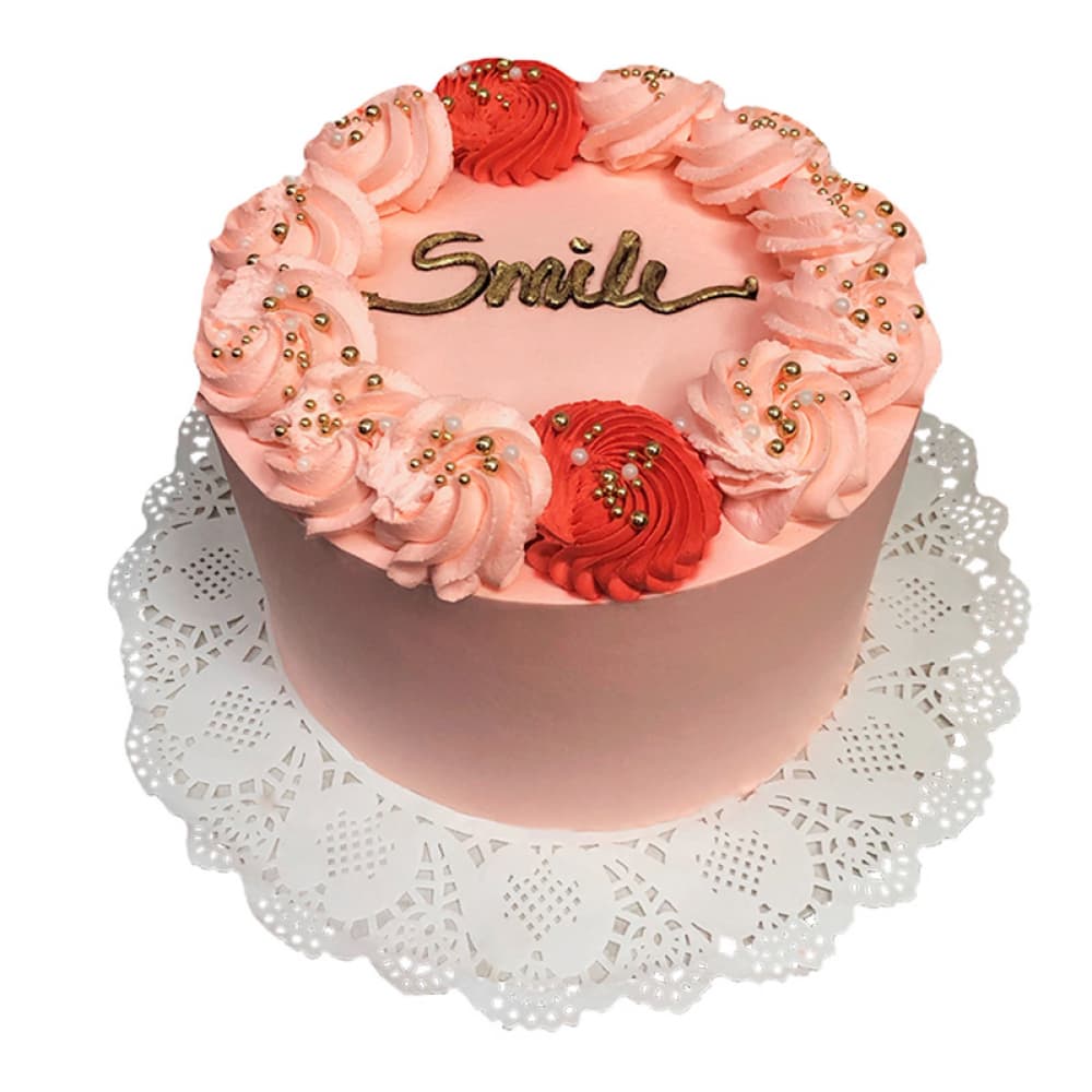 Cake de vainilla con nata naranja Deyi&Sweet (10 personas) - Imagen 1