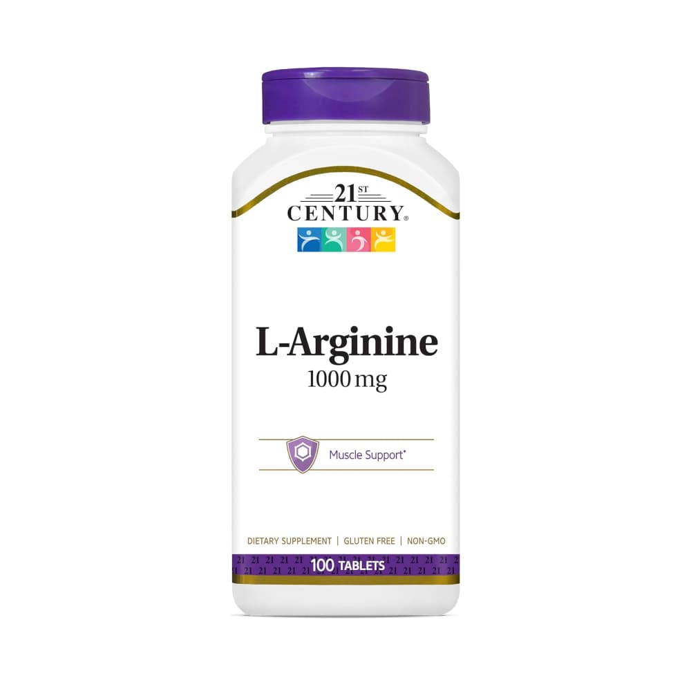 Suplemento dietético con L-Arginina 1000 mg 21st Century (100 tabletas) - Imagen 1