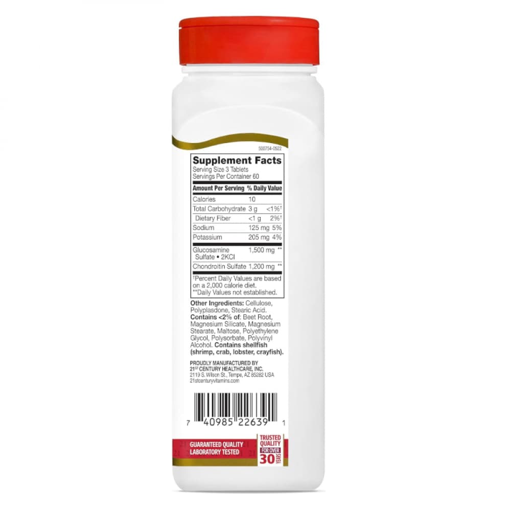 Glucosamina 500 mg + Condroitina 400 mg Century (180 tabletas) - Miniatura 2