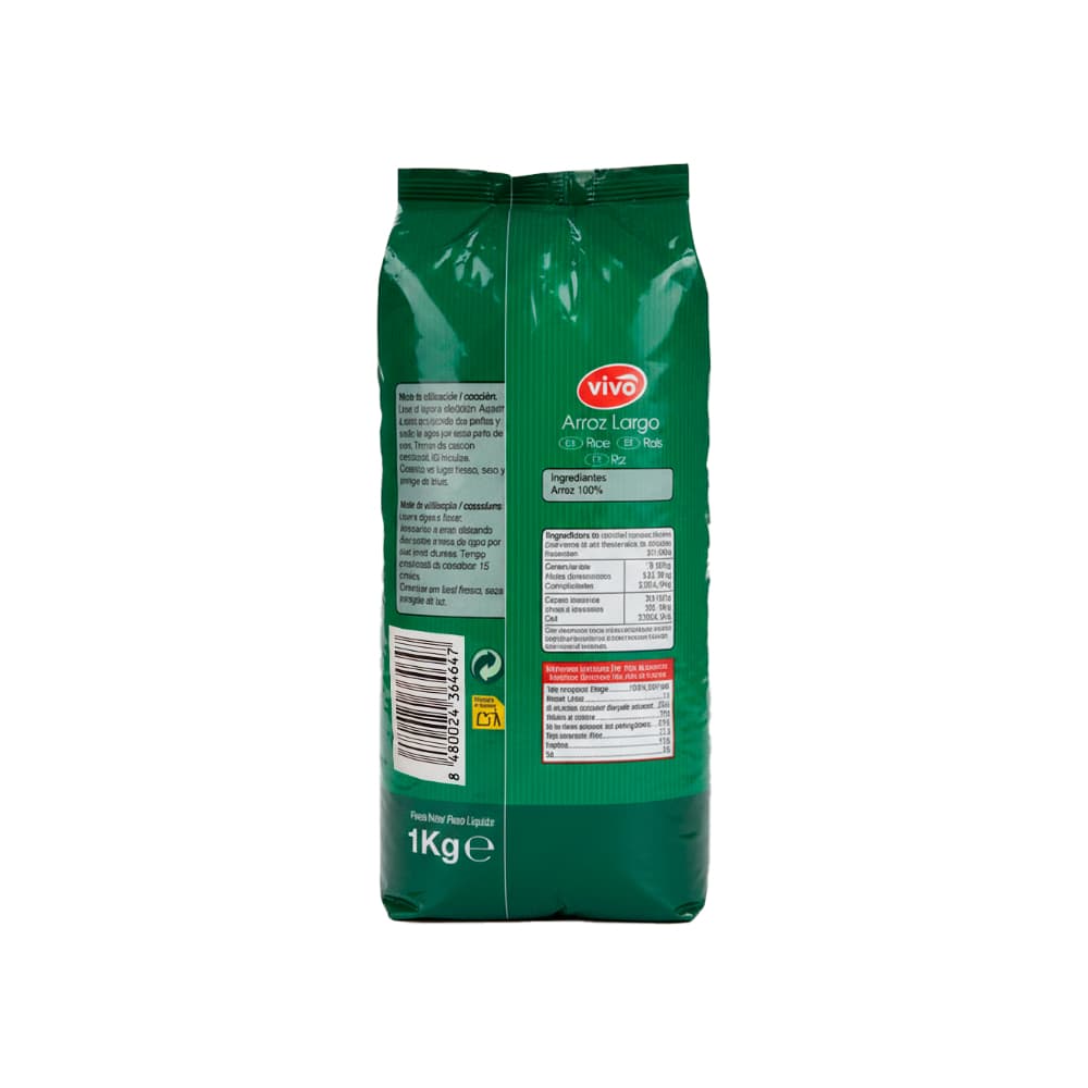 Arroz grano largo Vivó (1 kg / 2.2 lb) - Miniatura 2