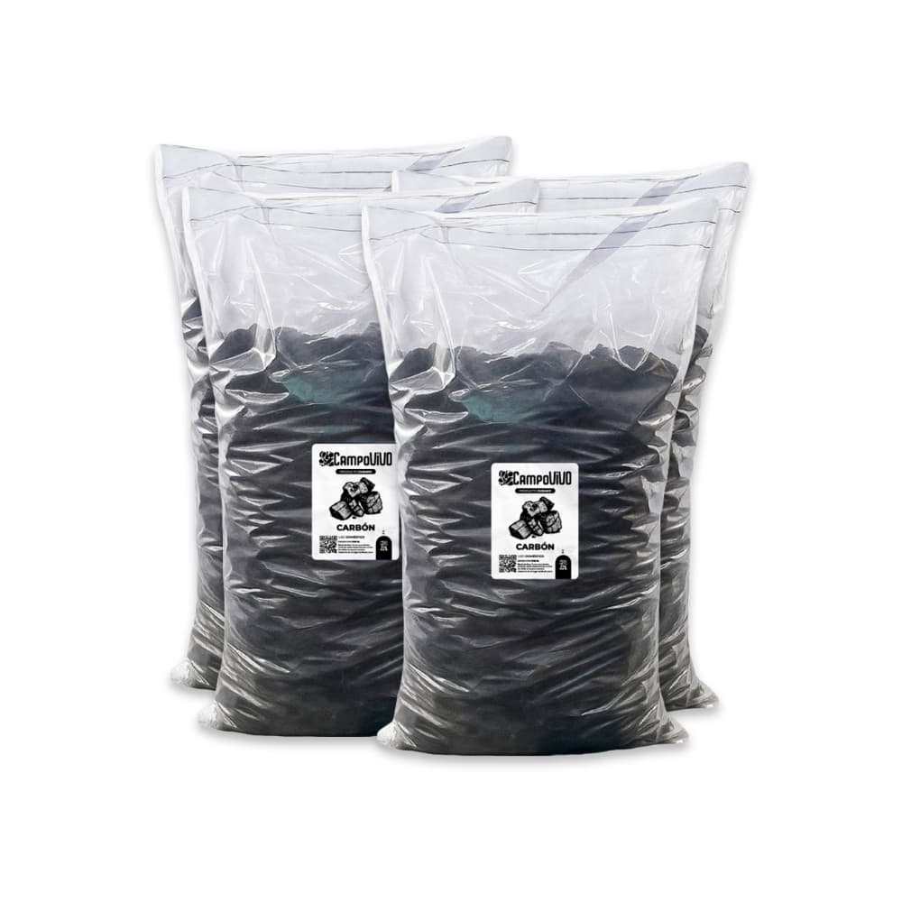 Carbón vegetal Campo Vivo (4 x 3 kg / 6.6 lb) - Miniatura 1