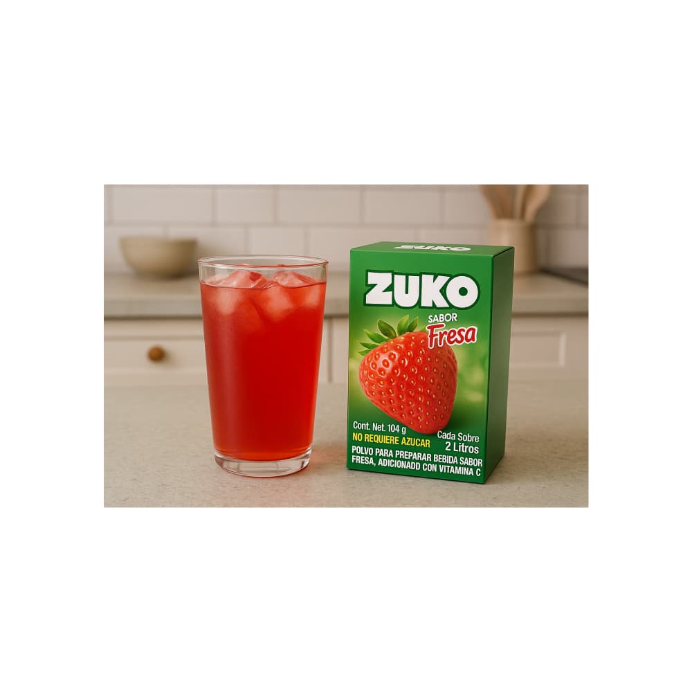 Refresco instantáneo sabor fresa Zuko (104 g / 3.67 oz) - Miniatura 5
