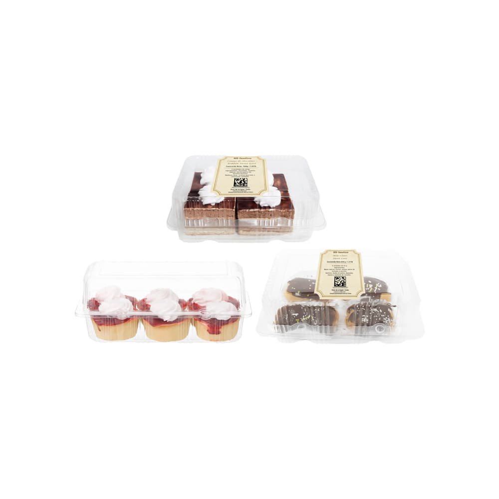 Sweet Love No.2: Lonjas de chocolate - bombón + Tartaletas de guayaba y nata + Mini eclairs - Imagen 1