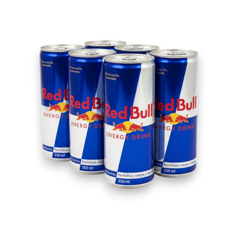 Bebida energética Red Bull (6 x 250 ml / 8.4 fl oz) - Imagen 1