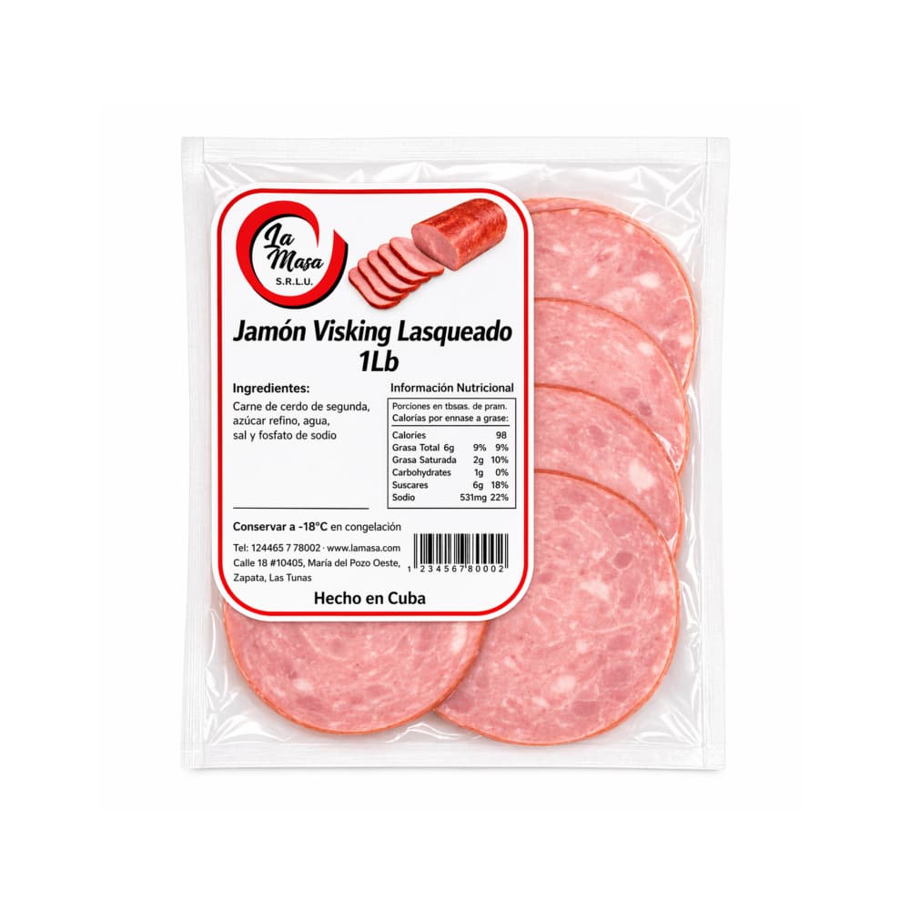 Jamón Visking lasqueado La Masa (454 g / 1 lb) - Miniatura 1