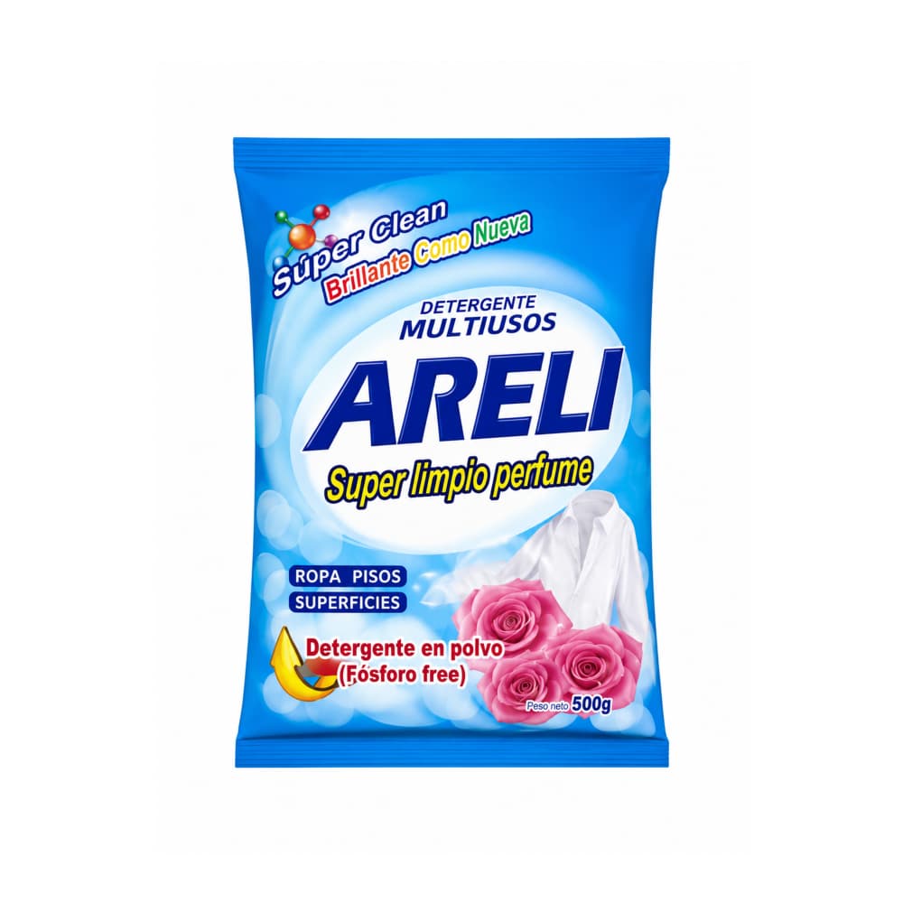 Detergente en polvo multiusos de rosas Areli (500 g / 1.10 lb) - Miniatura 1