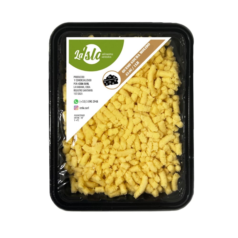 Queso gouda molido La Isla (454 g / 1 lb) - Imagen 1