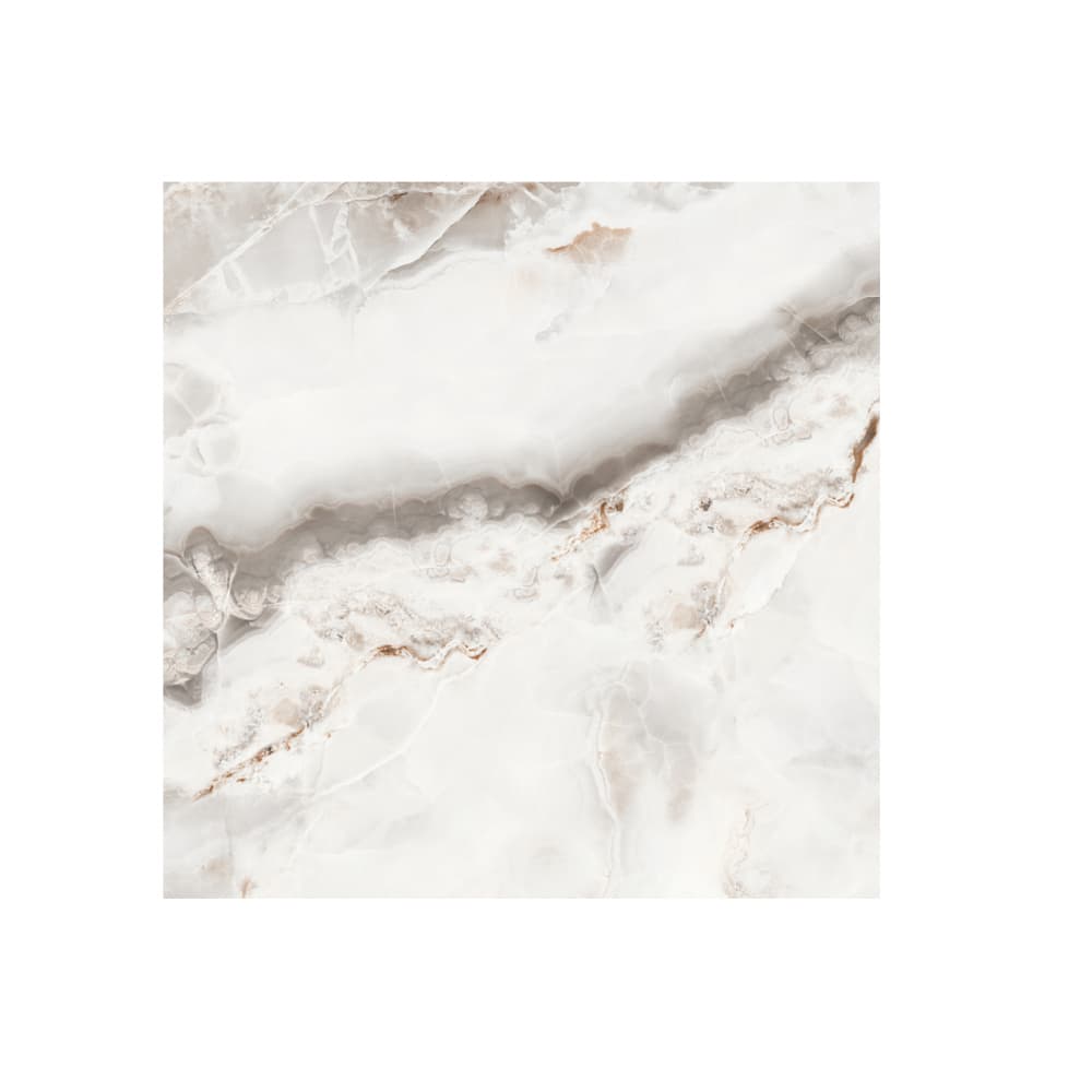 Caja de losas de porcelana pulida nebula white 600 mm x 600 mm (4 U) - Miniatura 2