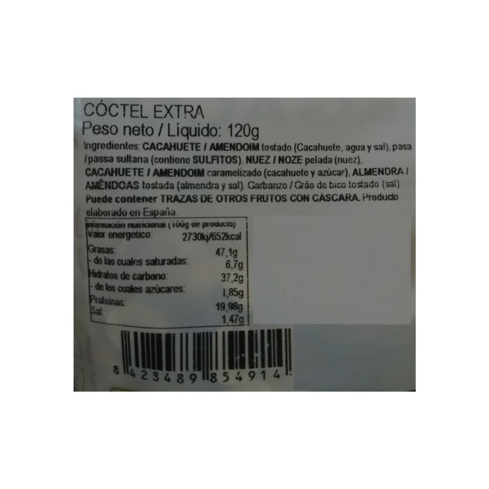 Frutos secos cóctel mixto Sagacor (120 g / 4.23 oz) - Miniatura 2