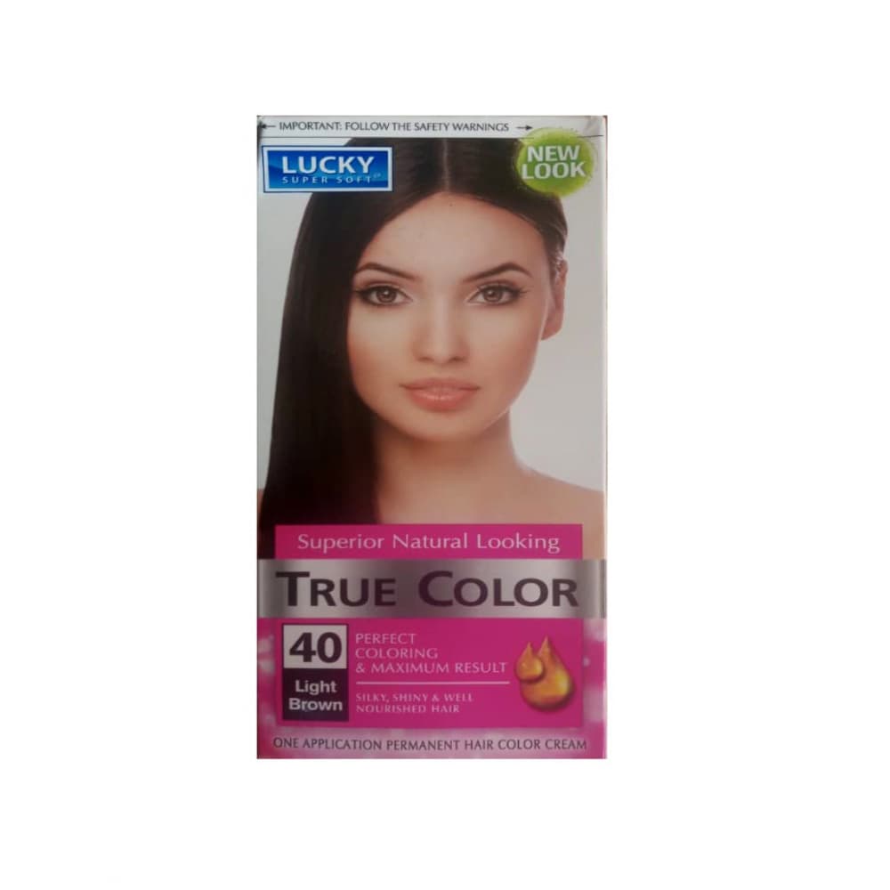 Tinte de cabello para mujer color castaño claro #40 Lucky Super Soft (40 ml / 1.36 fl. oz) - Imagen 1