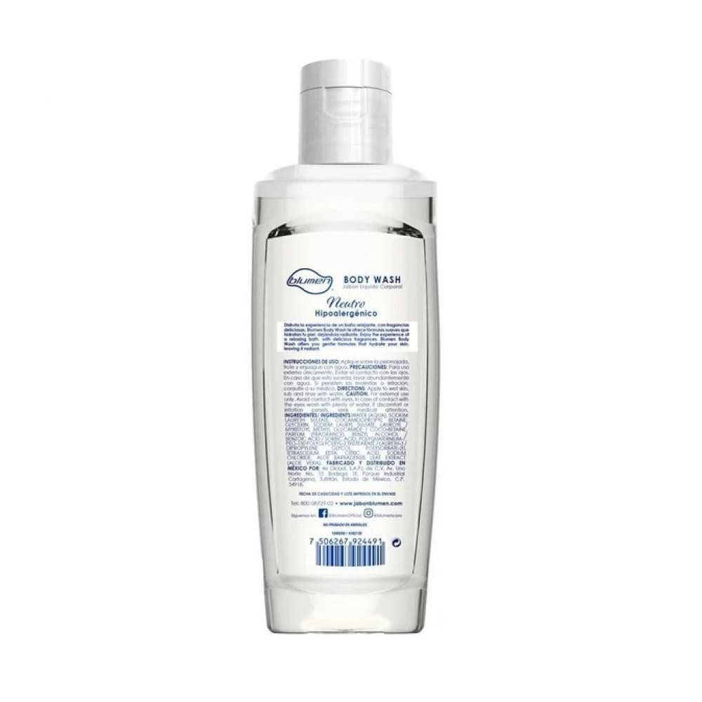 Jabón líquido corporal neutro Blumen (100 ml / 3.4 fl oz) - Miniatura 3