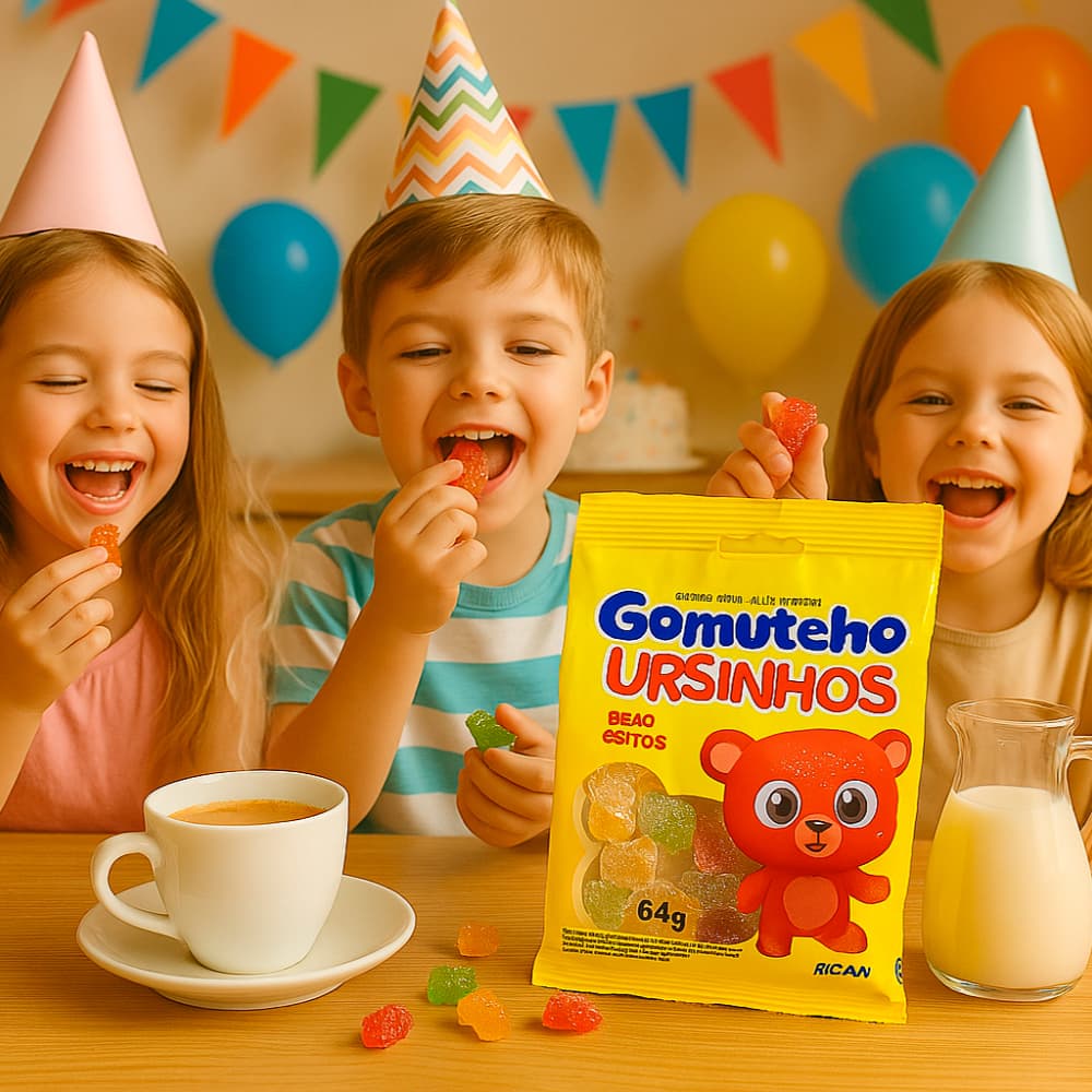 Gomitas de sabores surtidos Ursinhos Gomutcho (64 g / 2.25 oz) - Miniatura 4