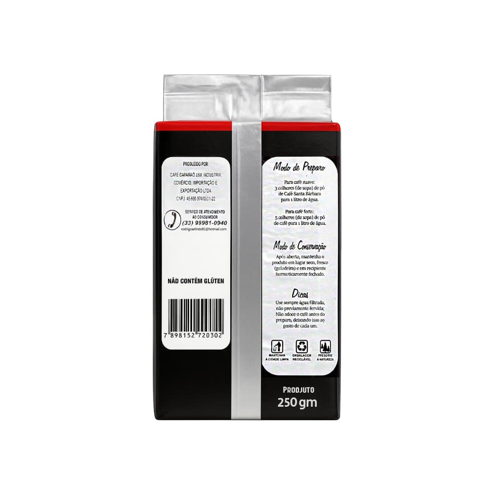 Café tostado y molido extra fuerte Santa Bárbara (250 g / 8.8 oz) - Miniatura 4