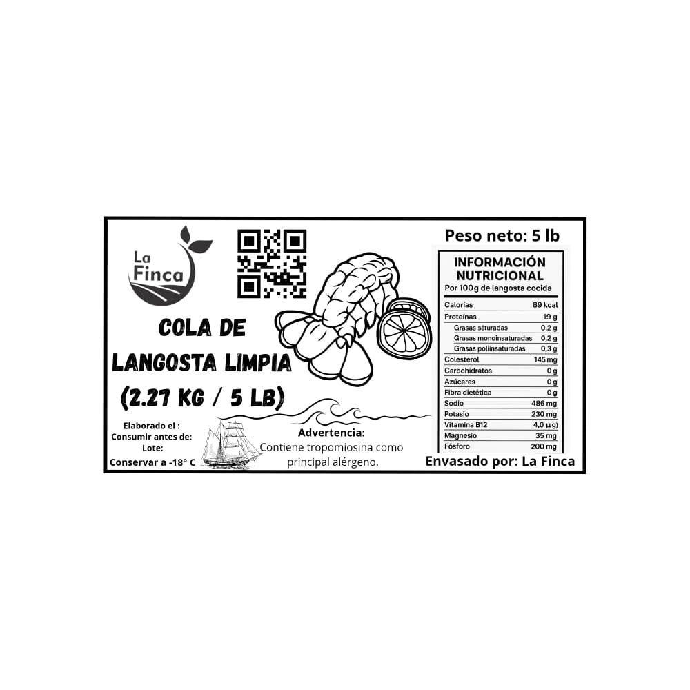 Masa de langosta limpia La Finca (2.27 kg / 5 lb) - Miniatura 4