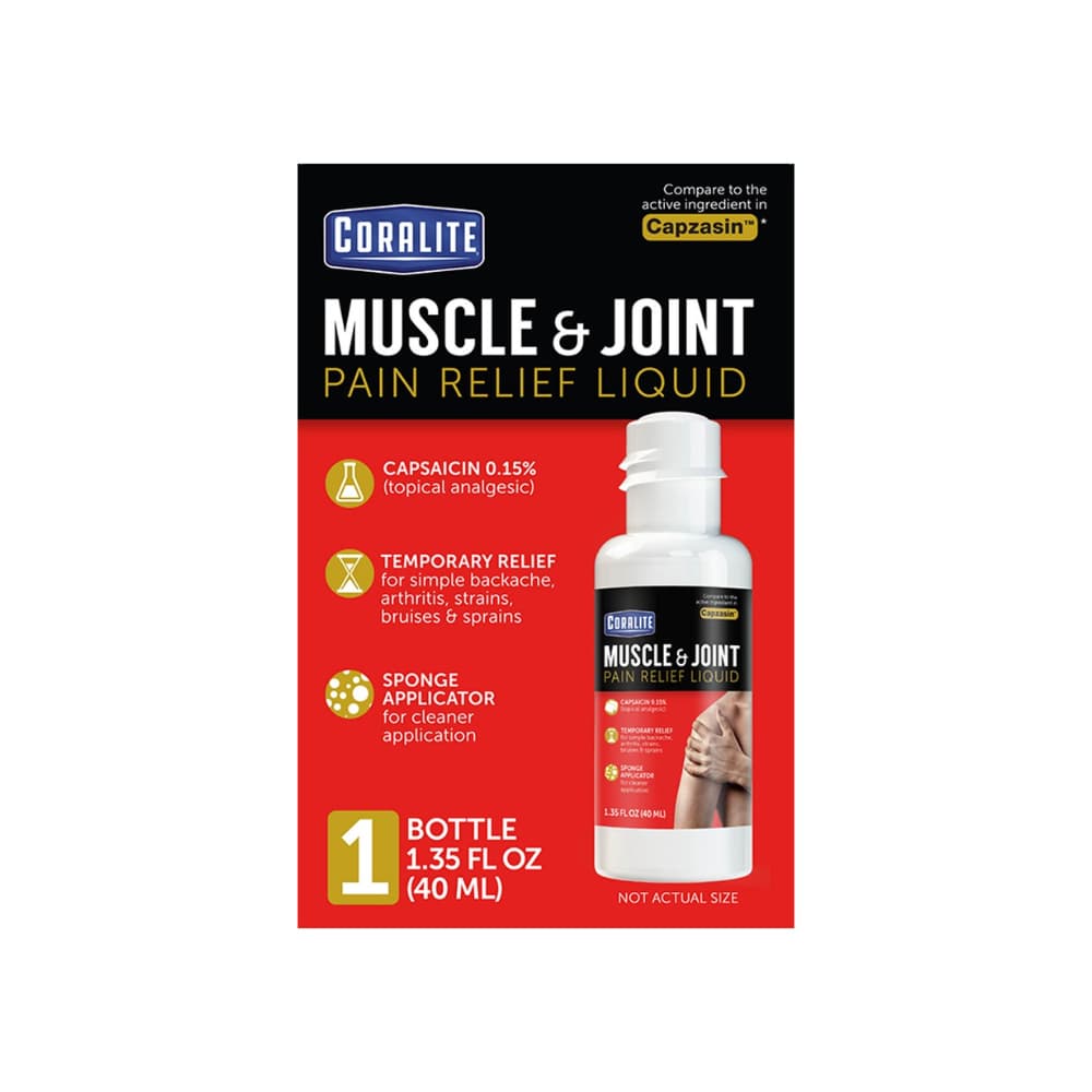 Líquido para aliviar el dolor muscular y articular Coralite (40 ml / 1.35 fl. oz) - Imagen 1