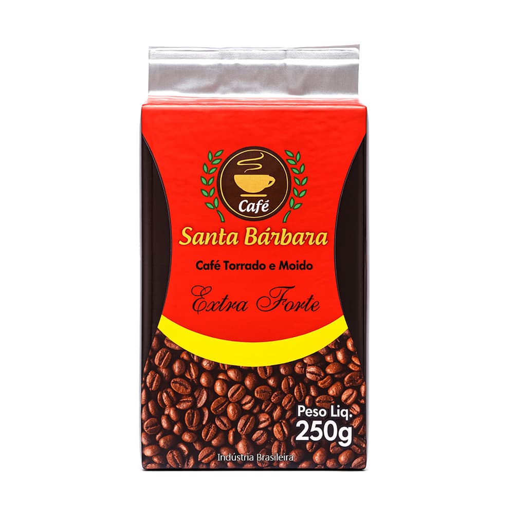 Café tostado y molido extra fuerte Santa Bárbara (250 g / 8.8 oz) - Miniatura 2