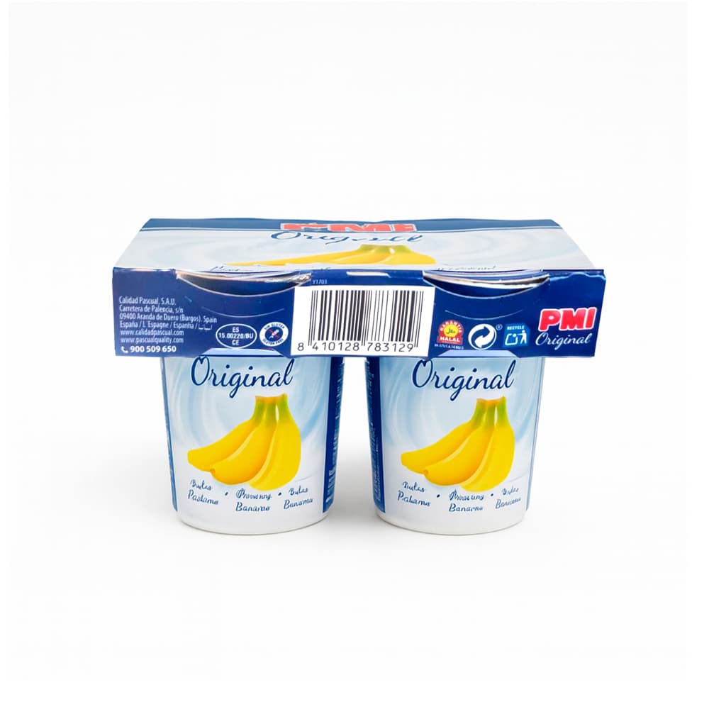 Yogurt sabor plátano Original PMI (4 x 120 g / 4.23 oz) - Miniatura 4