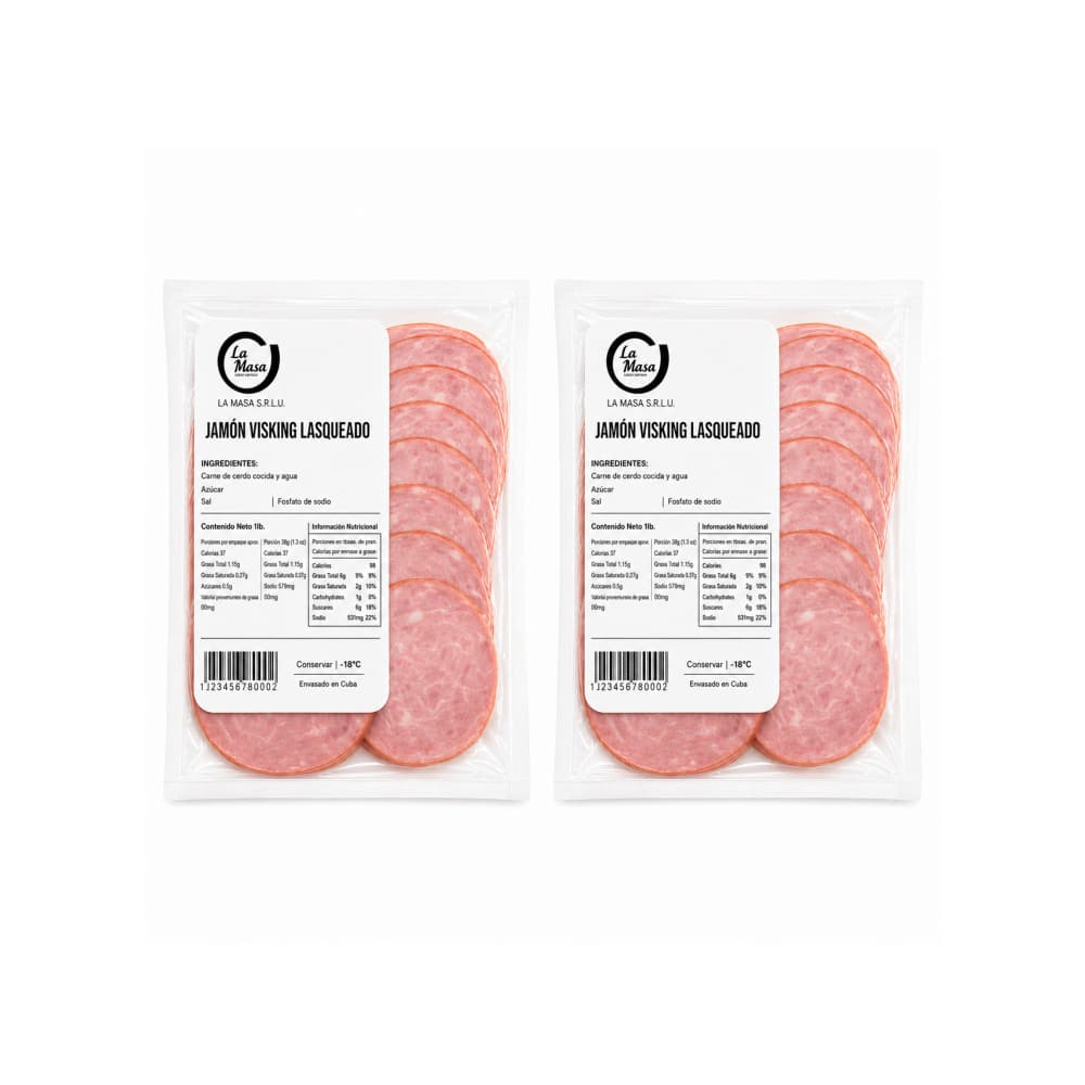 Combo Jamón Visking lasqueado La Masa (2 x 454 g / 1 lb) - Miniatura 3