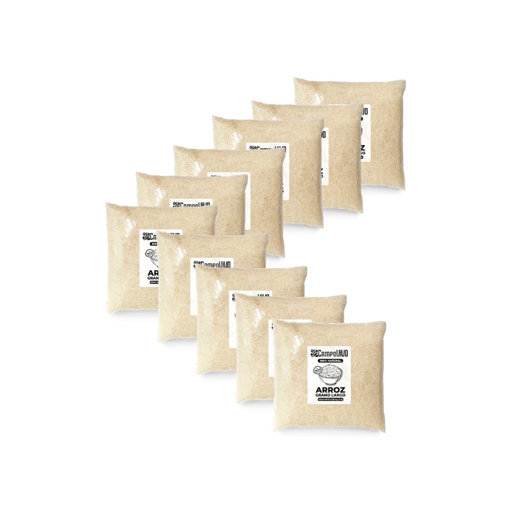 Arroz de grano largo Campo Vivo (10 x 2.26 kg / 5 lb) - Imagen 1