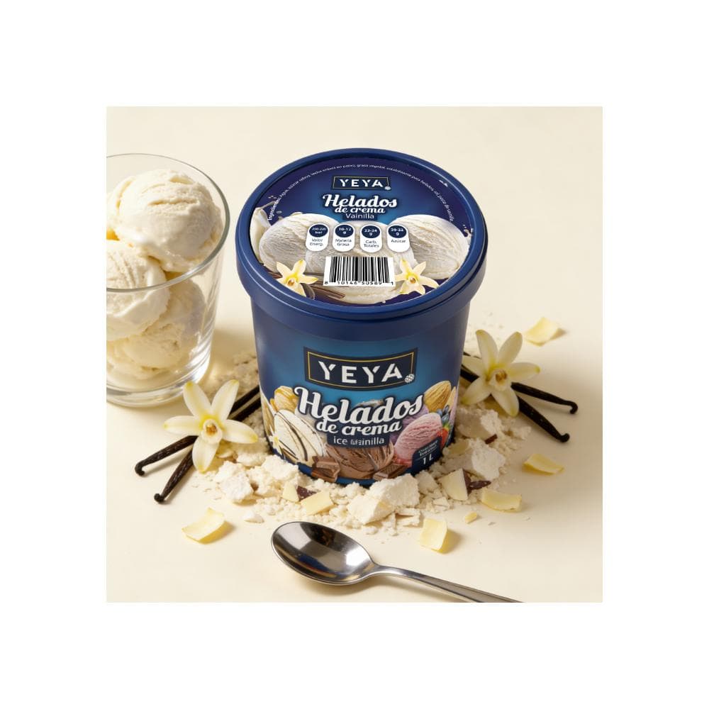 Helado de crema sabor a vainilla (1 L) - Miniatura 3