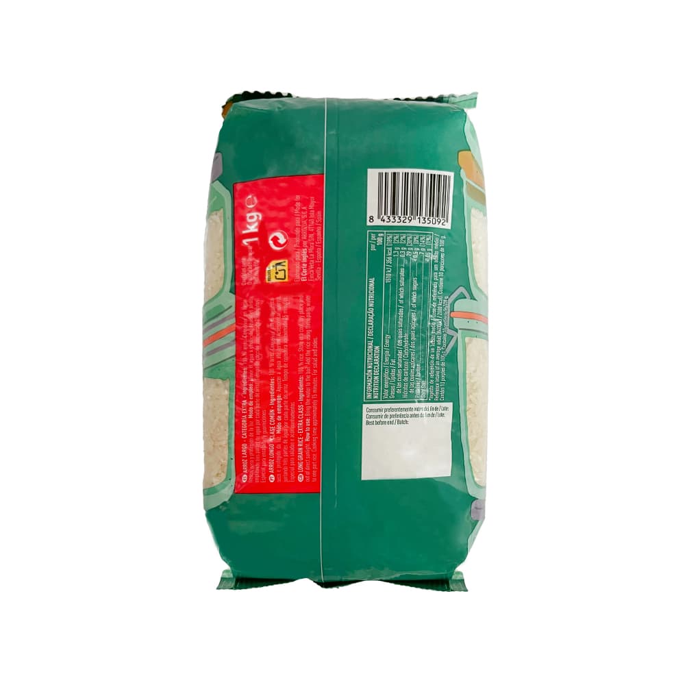 Arroz largo extra El Corte Inglés (1 kg / 2.2 lb) - Miniatura 3