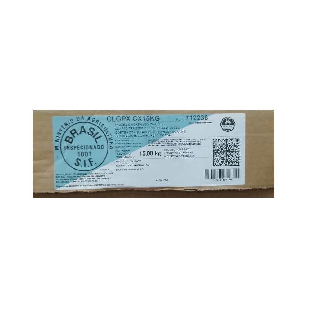 Caja de cuarto trasero de pollo Perdix (15 kg / 33.06 lb) - Miniatura 3