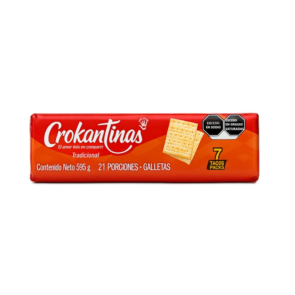 Galletas saladas Crokantinas (595 g / 1.31 lb) - Imagen 1