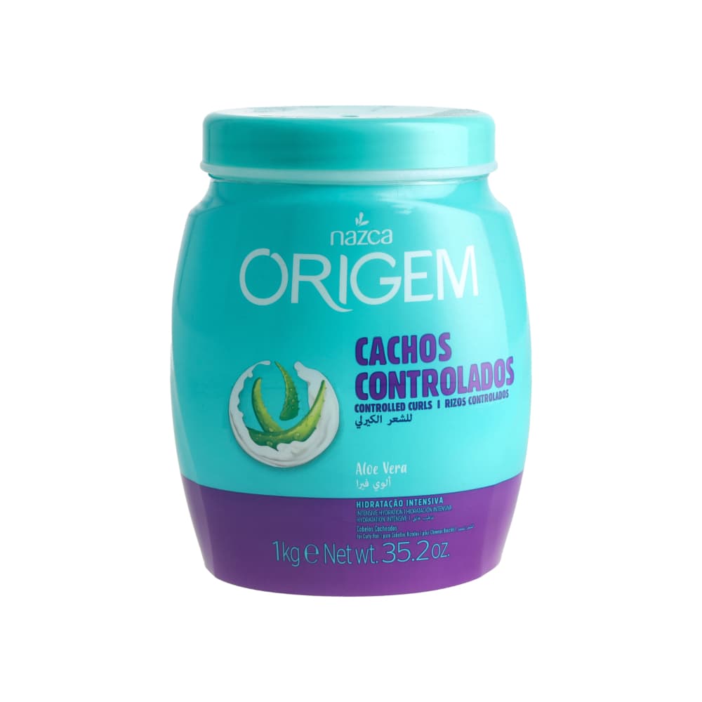 Crema hidratante de aloe vera para cabello rizado Origem (1 kg / 2.2 lb) - Imagen 1