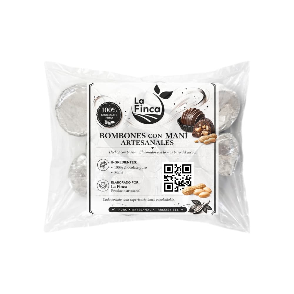 Bombones con maní artesanales La Finca (100 g / 3.53 oz) - Miniatura 2