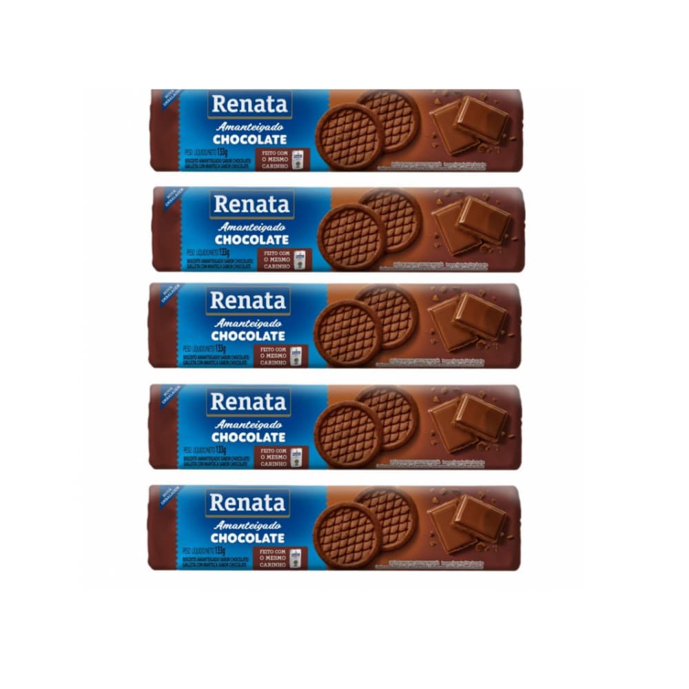 Galletas con mantequilla sabor chocolate Renata (5 x 133 g) - Imagen 1