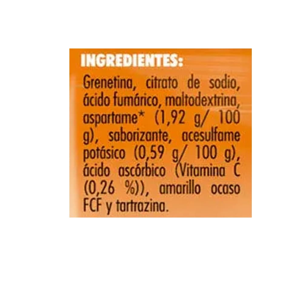 Gelatina sin azúcar fortificada con vitamina C sabor naranja Jell-O (25 g) - Miniatura 4