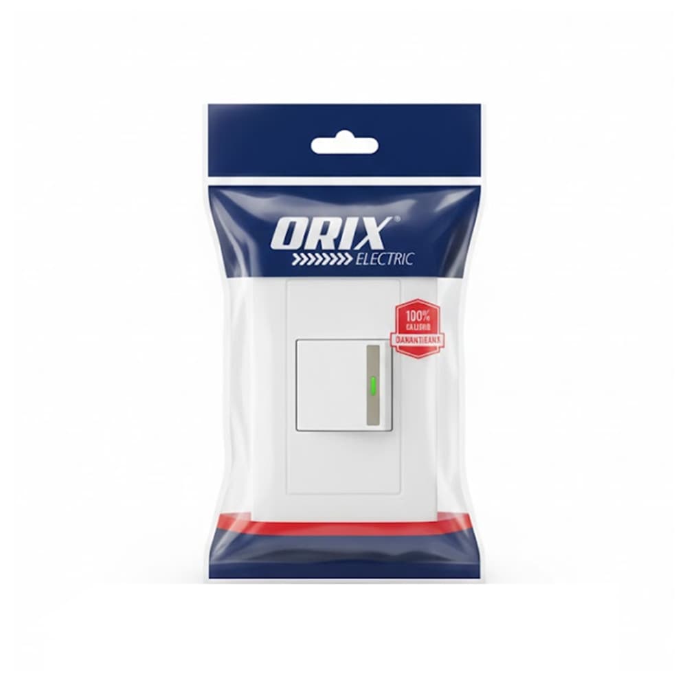 Interruptor sencillo con tapa de 10 A Orix - Miniatura 2