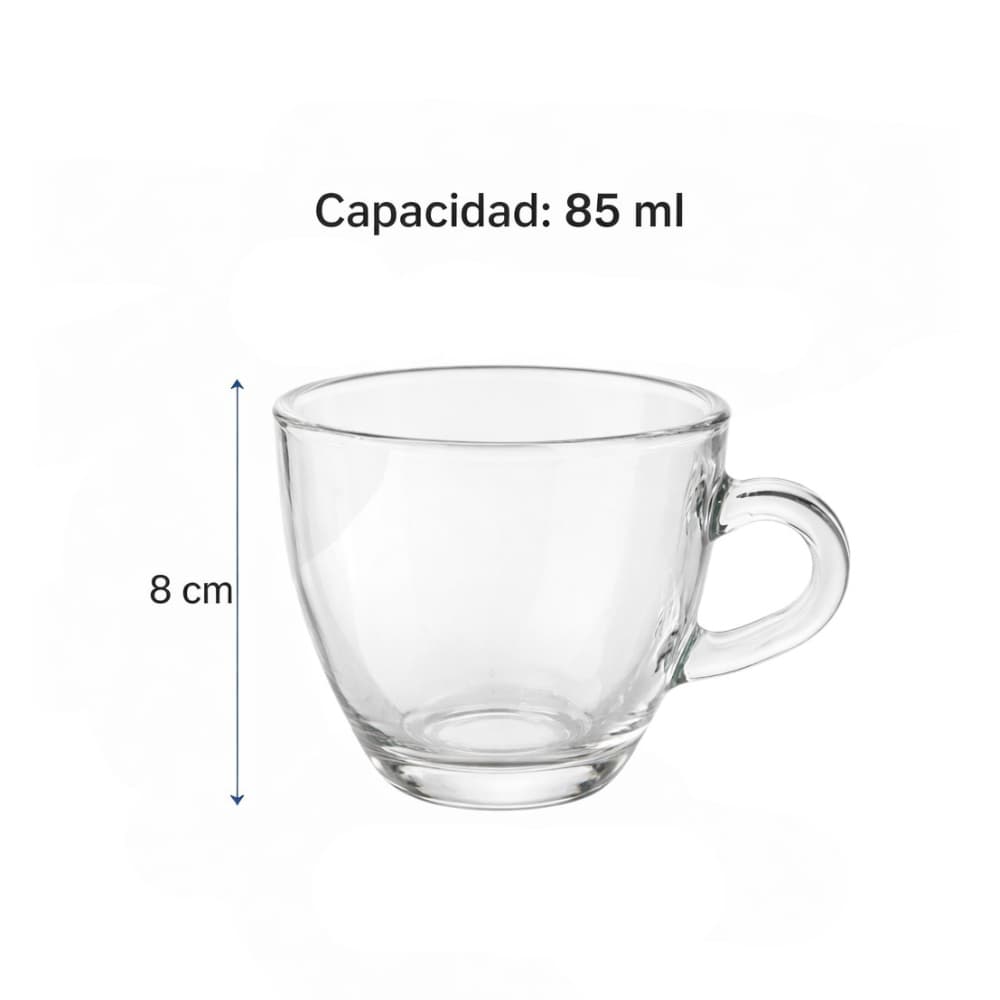Juego de tazas cristal con asa Alessandro (6 U) - Miniatura 2