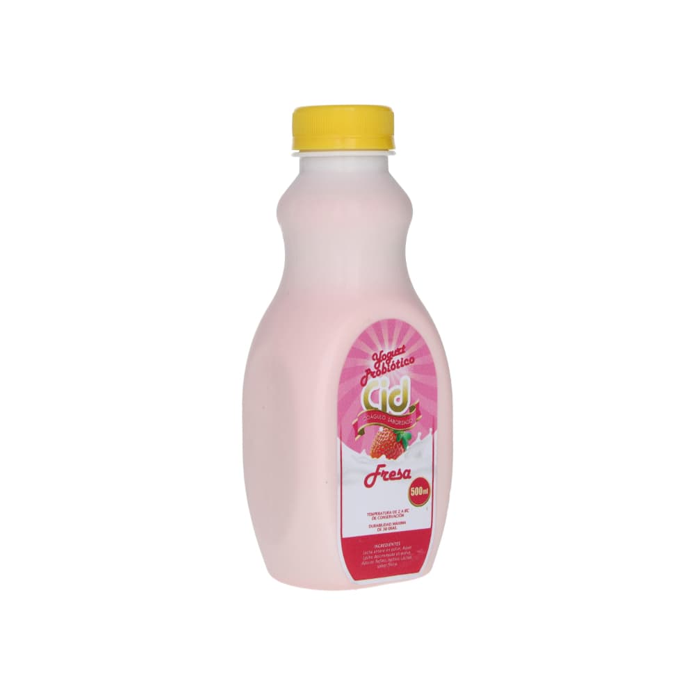 Yogurt probiótico saborizado de fresa Cid (500 ml) - Miniatura 2