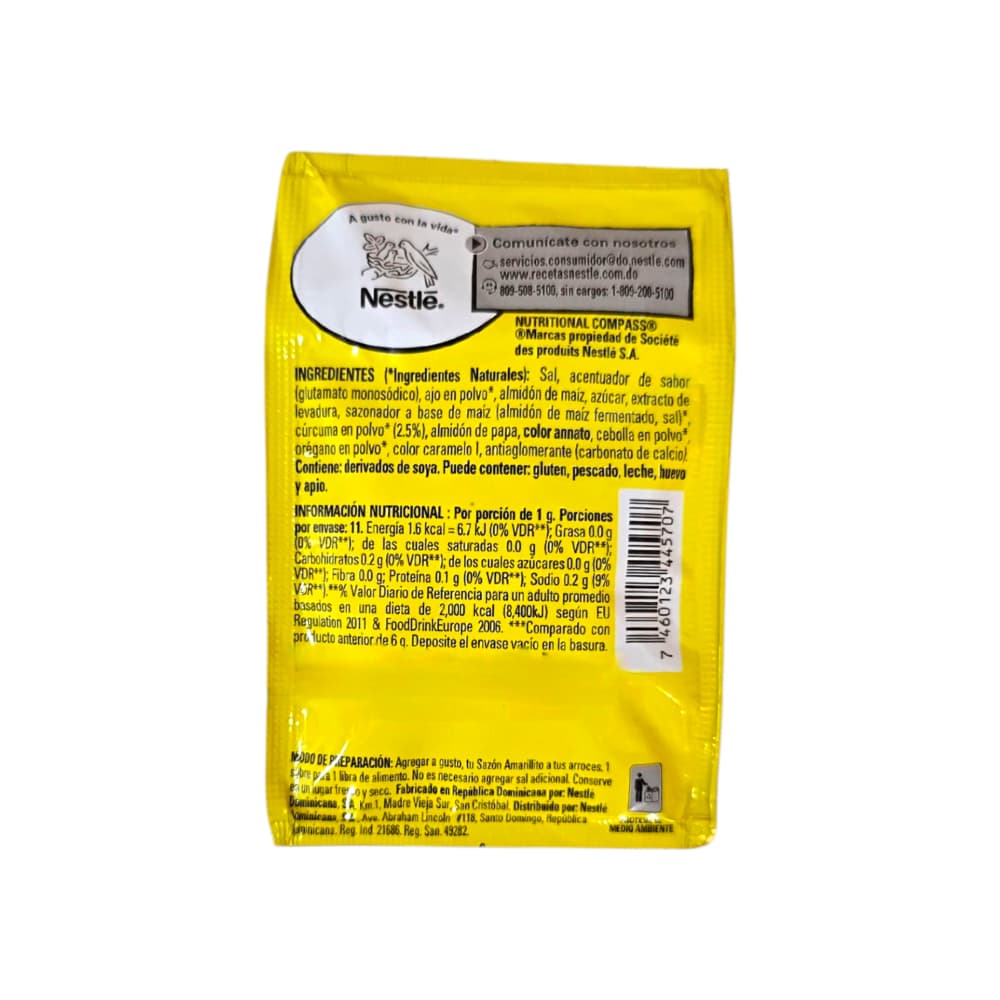 Sazonador amarillito con cúrcuma natural Maggi (11 g) - Miniatura 2