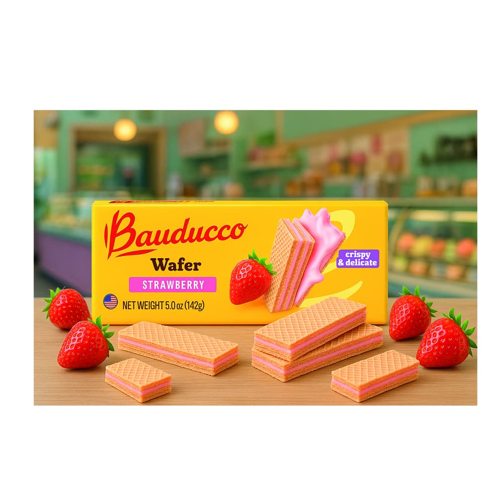Sorbetos rellenos con crema sabor a fresa Bauducco (142 g / 5 oz) - Miniatura 3