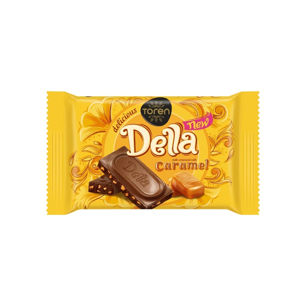 Tableta de chocolate rellena de caramelo Della Toren (50 g / 1.76 oz) - Miniatura 1