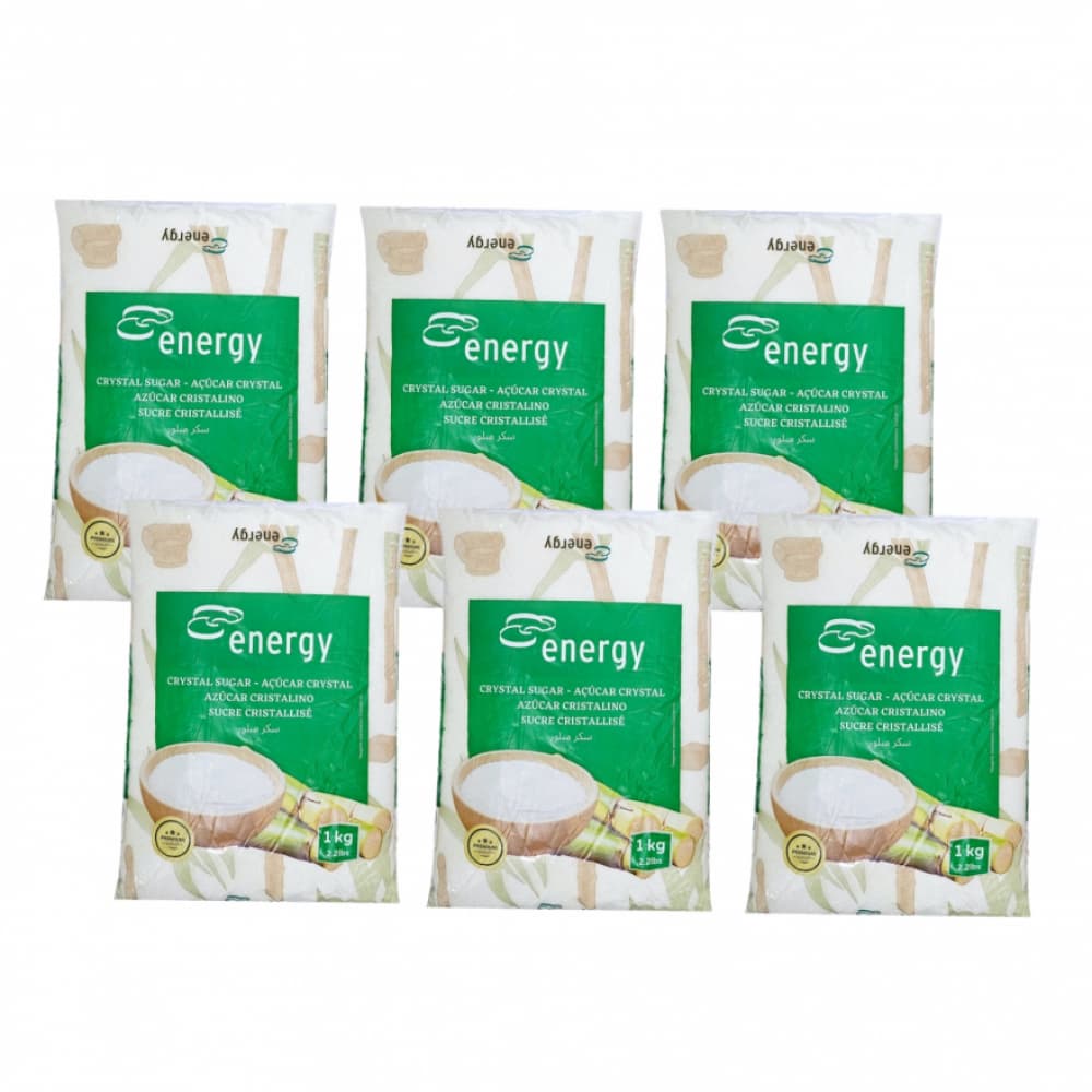 Azúcar blanca cristalina Energy (6 x 1 kg / 2.2 lb) - Imagen 1