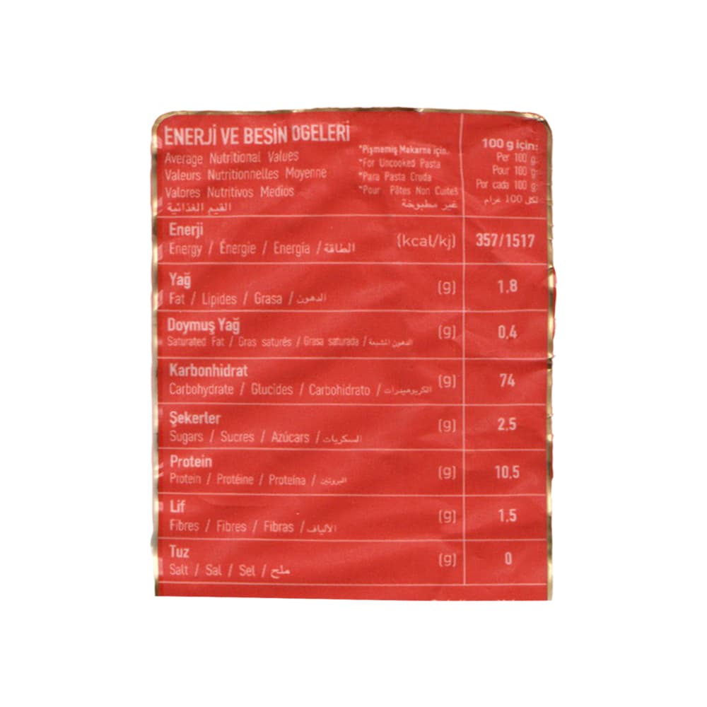 Pastas macarrones Oba (500 g / 1.1 lb) - Miniatura 4