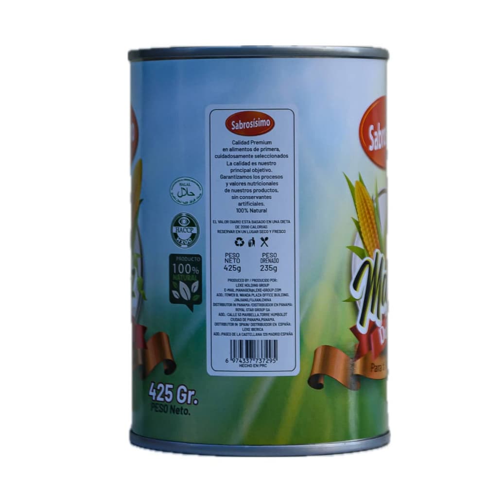 Maíz dulce en granos en conserva Sabrosísimo (425 g / 14.99 oz) - Miniatura 2