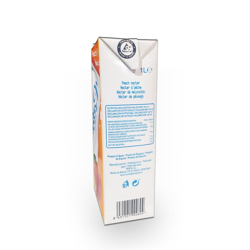 Jugo de melocotón Santa Isabel (1 L) - Miniatura 4